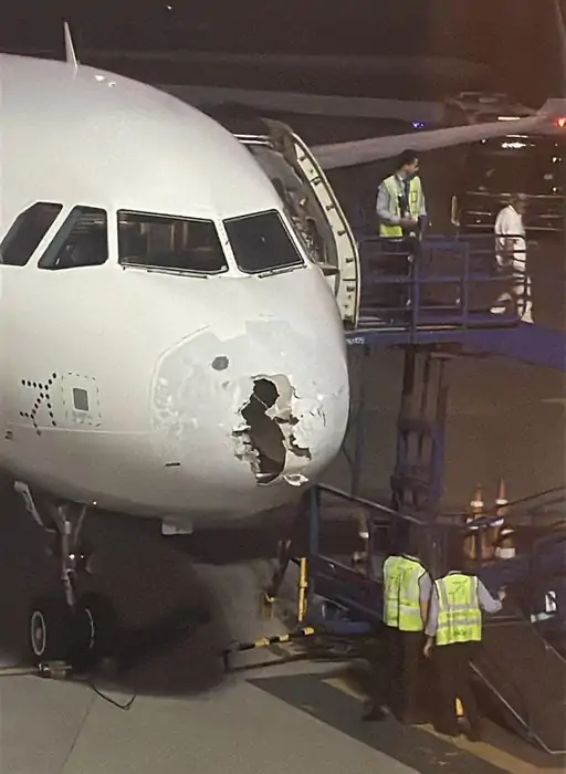 Indigo flight emergency landing
