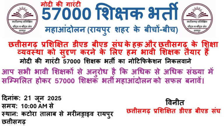 छत्तीसगढ़ शिक्षक भर्ती आंदोलन