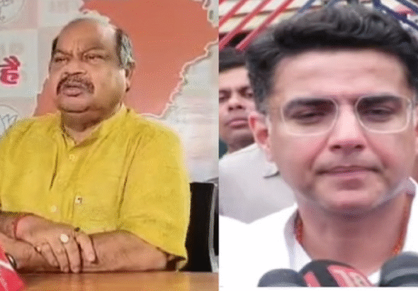 Bjp MLA Purandar Mishra Taunt Sachin Pilot