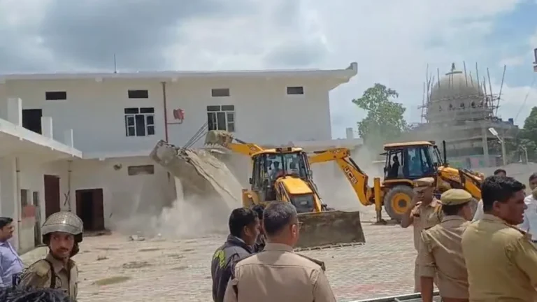 Bulldozer On Chhangur Baba