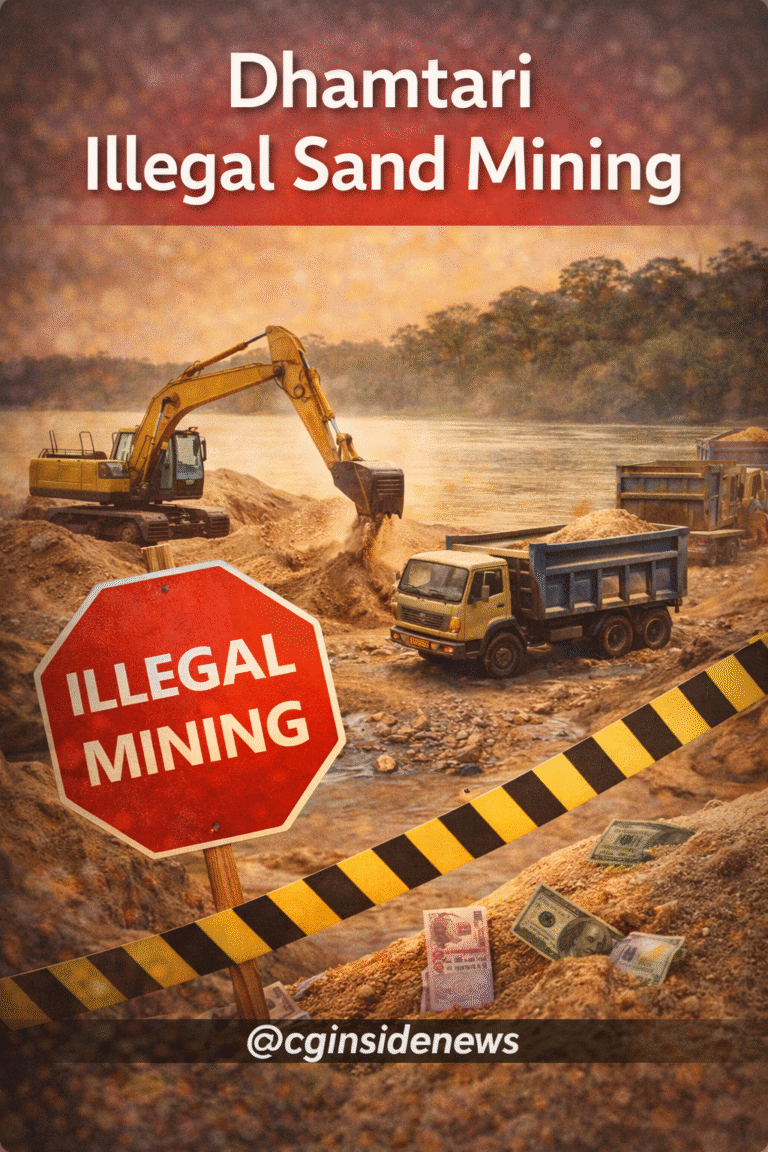 Dhamtari Illegal Sand Mining
