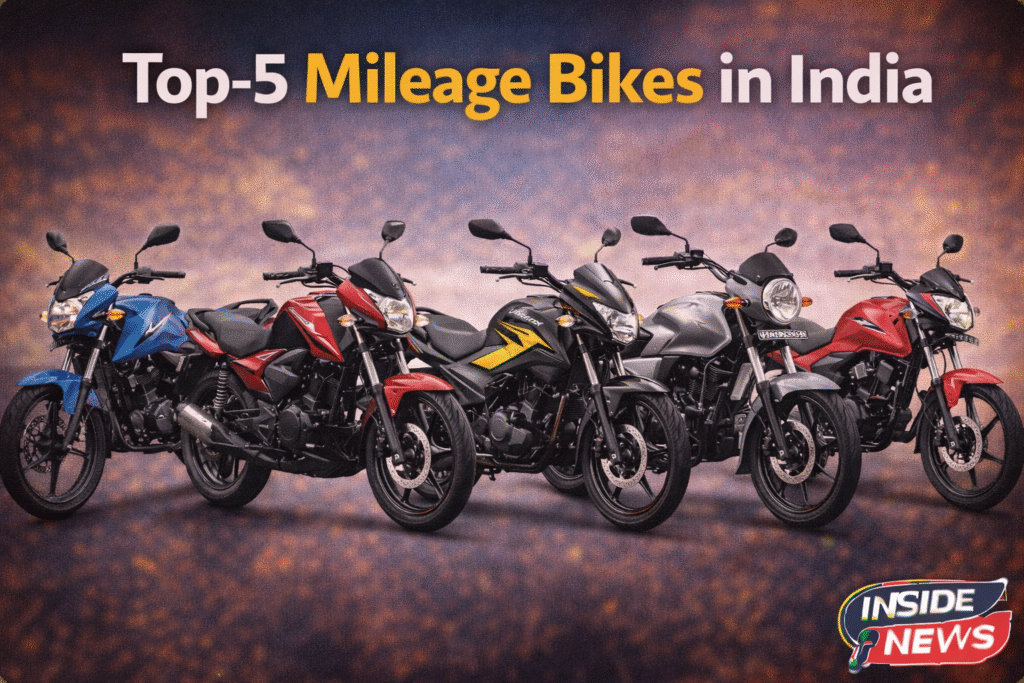 Top-5 Mileage Bikes in India