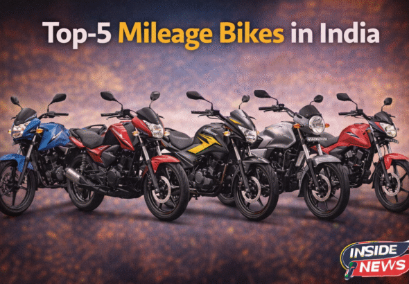 Top-5 Mileage Bikes in India
